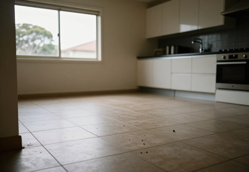 Wall cavity in North Ryde after cockroach removal and sealing